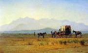Albert Bierstadt Surveyor's Wagon in the Rockies oil on canvas